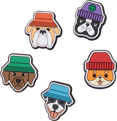 Crocs Jibbitz Dogs In Hats - 5 Pack