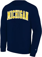 Profile Varsity Men's Michigan Wolverines Blue Big and Tall Logo Pullover Hoodie