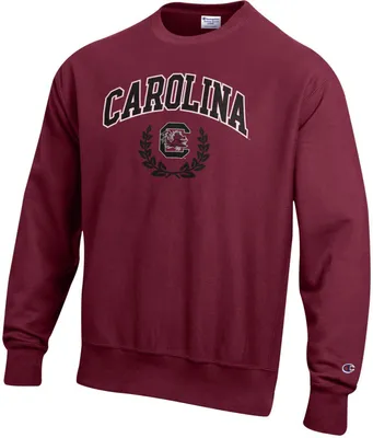 Champion Men's South Carolina Gamecocks Garnet Reverse Weave Crew Pullover Sweatshirt