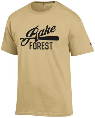 Champion Men's Wake Forest Demon Deacons Gold “Rake Forest” T-Shirt