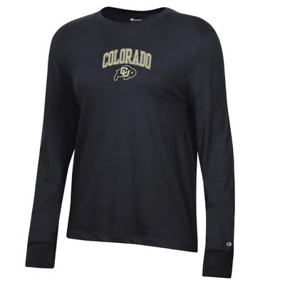 Champion Women's Colorado Buffaloes Black Lockup Long Sleeve T-Shirt