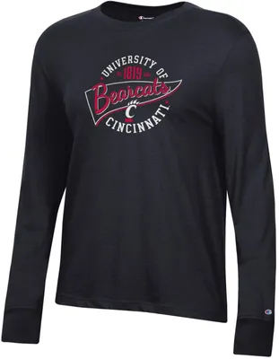 Champion Women's Cincinnati Bearcats Black Core Long Sleeve T-Shirt