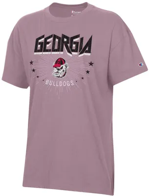 Champion Women's Georgia Bulldogs Purple Core Oversized T-Shirt