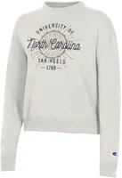 Champion Women's North Carolina Tar Heels Pebblestone Triumph Crew Pullover Sweatshirt