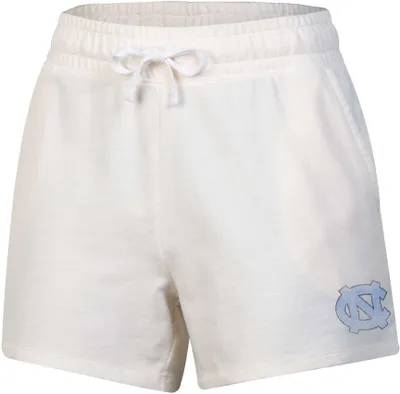 Champion Women's North Carolina Tar Heels Off White French Terry Shorts