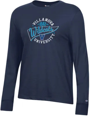 Champion Women's Villanova Wildcats Navy Core Long Sleeve T-Shirt