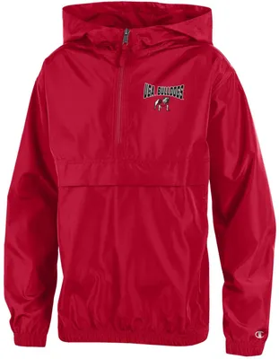 Champion Youth Georgia Bulldogs Red Packable 1/4 Zip Pullover Jacket