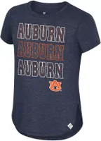 Colosseum Girls' Auburn Tigers Blue Hathaway T-Shirt