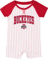 Colosseum Infant Ohio State Buckeyes White Big Fan Romper