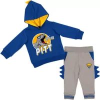 Colosseum Infant Pitt Panthers Blue 2 Piece Dino Set