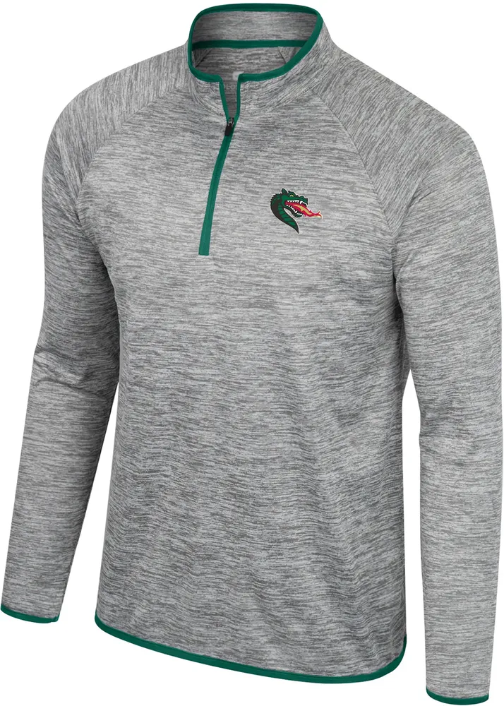 Colosseum Men's UAB Blazers Heather Grey 1/4 Zip Pullover