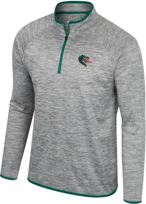 Colosseum Men's UAB Blazers Heather Grey 1/4 Zip Pullover