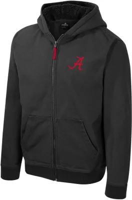 Colosseum Men's Alabama Crimson Tide Charcoal Electrocuted Full-Zip Jacket