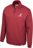 Colosseum Men's Alabama Crimson Tide Crimson Fleece 1/4 Zip Jacket