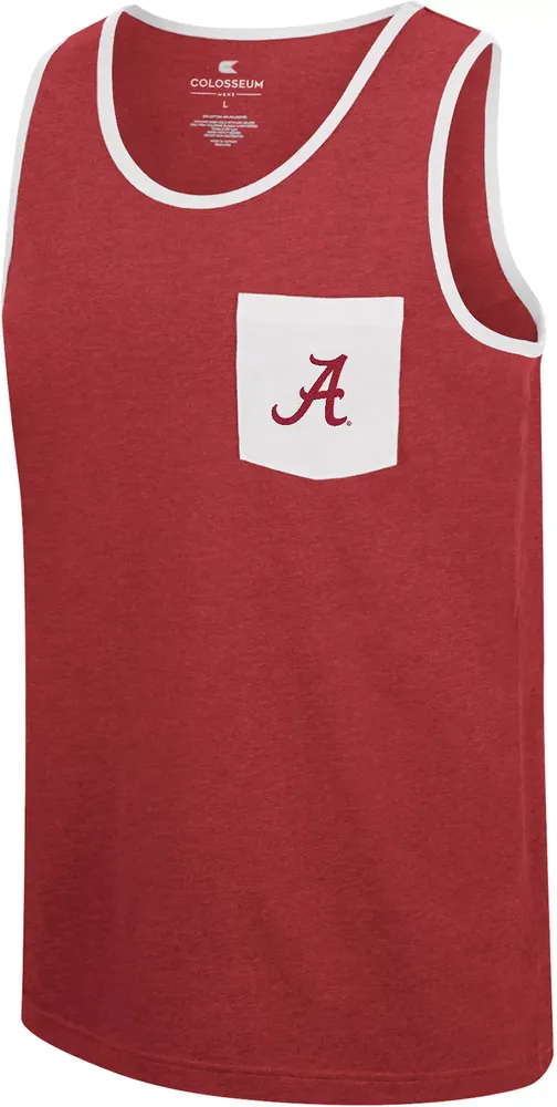 Colosseum Men's Alabama Crimson Tide Rothenstein Pocket Tank Top