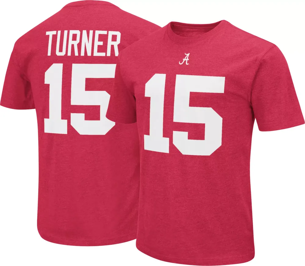 Colosseum Men's Alabama Crimson Tide Dallas Turner #15 T-Shirt