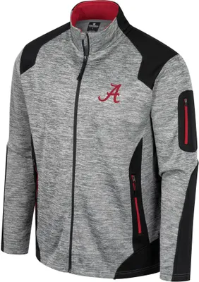 Colosseum Men's Alabama Crimson Tide Grey Silberman Full-Zip Jacket