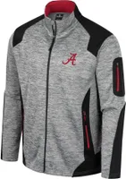 Colosseum Men's Alabama Crimson Tide Grey Silberman Full-Zip Jacket