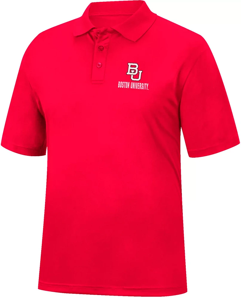 Colosseum Men's Boston Terriers Red Stance Polo