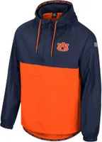 Colosseum Men's Auburn Tigers Blue 1/2 Zip Anorak Jacket