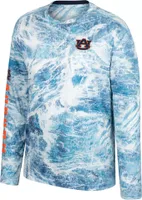 Colosseum Men's Auburn Tigers Blue Realtree Gulf Stream Long Sleeve T-Shirt