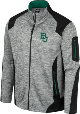 Colosseum Men's Baylor Bears Grey Silberman Full-Zip Jacket