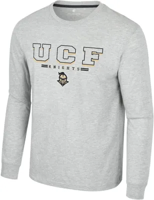Colosseum Men's UCF Knights Heather Grey Hasta La Vista Long Sleeve T-Shirt