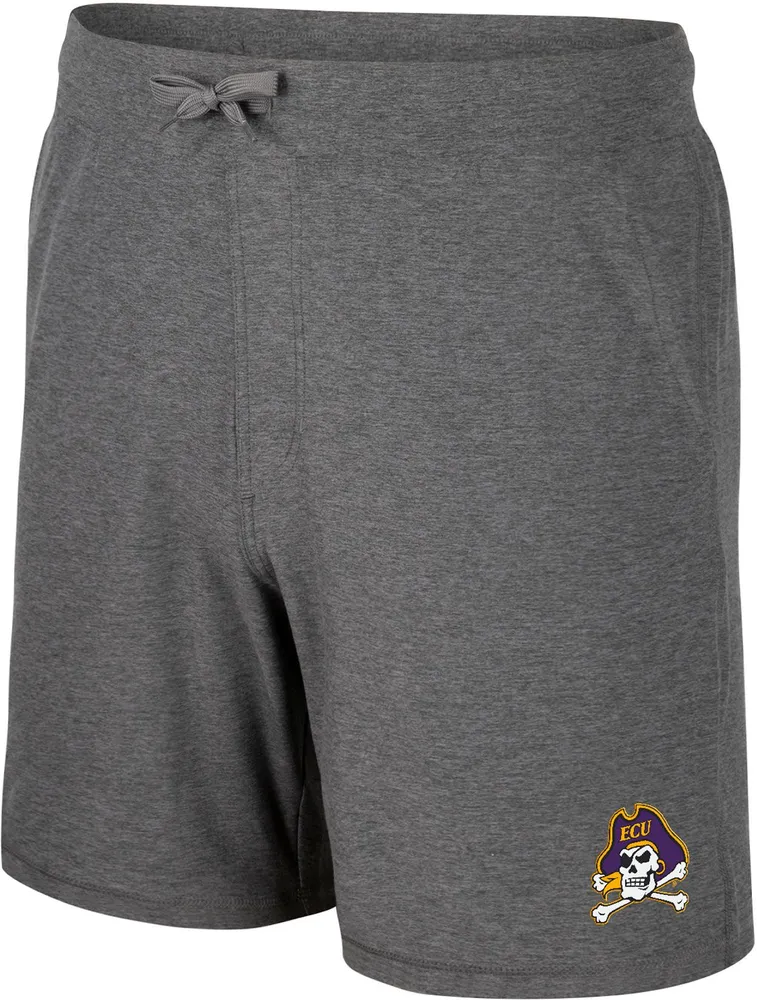 Colosseum Men's East Carolina Pirates Dark Grey Skynet Shorts