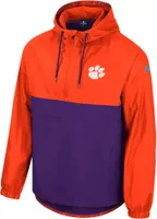 Colosseum Men's Clemson Tigers Orange 1/2 Zip Anorak Jacket