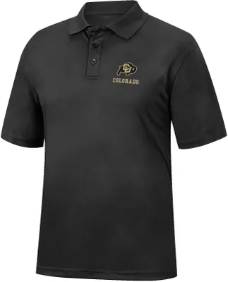 Colosseum Men's Colorado Buffaloes Black Stance Polo