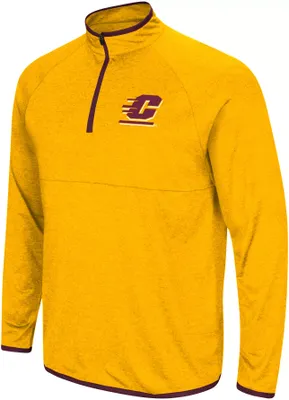 Colosseum Men's Central Michigan Chippewas Gold 1/4 Zip Pullover