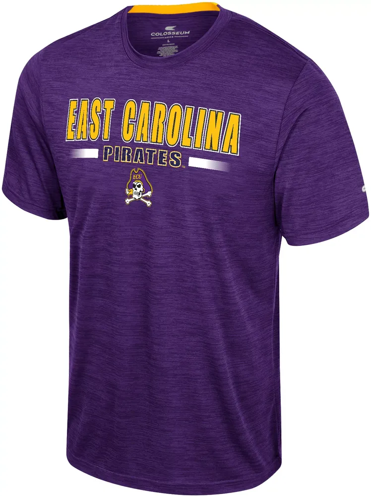 Colosseum Men's East Carolina Pirates Purple Wright T-Shirt