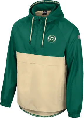 Colosseum Men's Colorado State Rams Green 1/2 Zip Anorak Jacket