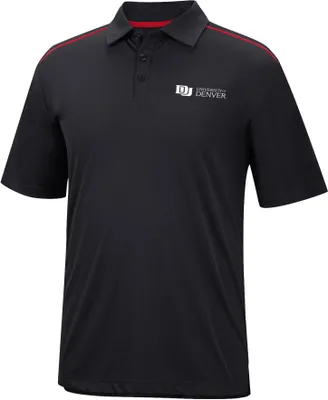 Colosseum Men's Denver Pioneers Black Polo