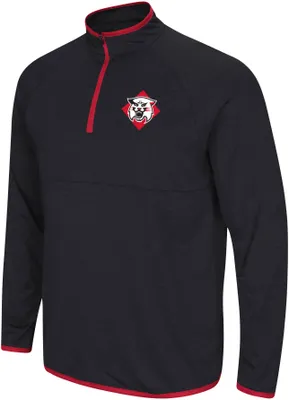 Colosseum Men's Davidson Wildcats Black 1/4 Zip Pullover