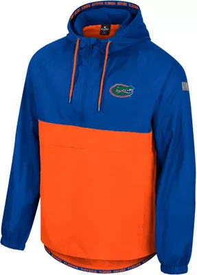 Colosseum Men's Florida Gators Blue 1/2 Zip Anorak Jacket