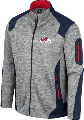 Colosseum Men's Fresno State Bulldogs Grey Silberman Full-Zip Jacket