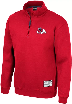 Colosseum Men's Fresno State Bulldogs Cardinal I'll Be Back 1/4 Zip Pullover