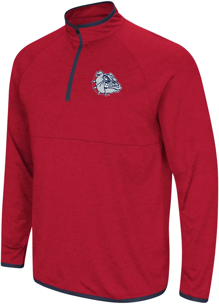 Colosseum Men's Gonzaga Bulldogs Red 1/4 Zip Pullover