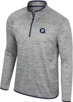 Colosseum Men's Georgetown Hoyas Heather Grey 1/4 Zip Pullover