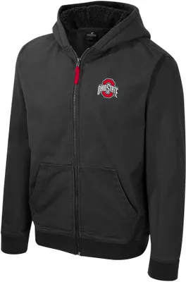 Colosseum Men's Ohio State Buckeyes Charcoal Electrocuted Full-Zip Jacket