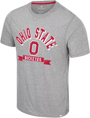 Colosseum Men's Ohio State Buckeyes Heather Grey Connor T-Shirt