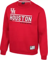 Colosseum Men's Houston Cougars Red I'll Be Back Crewneck Sweatshirt