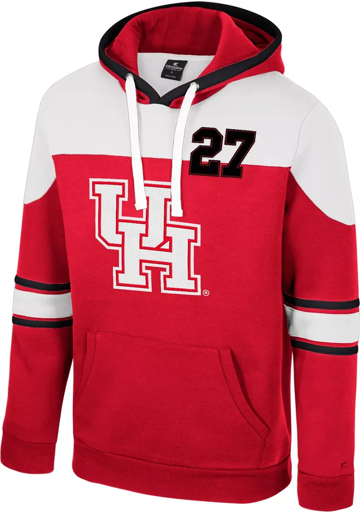 Colosseum Men's Houston Cougars Red Future's Not Written Pullover Hoodie