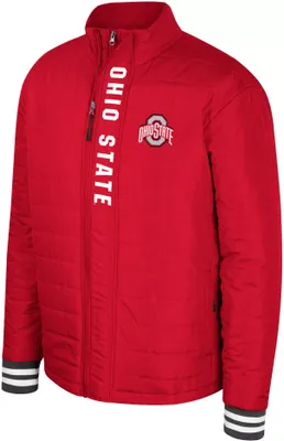 Colosseum Men's Ohio State Buckeyes Scarlet Never Stop Full-Zip Jacket