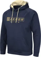 Colosseum Men's Akron Zips Navy Pullover Hoodie