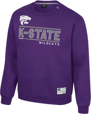 Colosseum Men's Kansas State Wildcats Purple I'll Be Back Crewneck Sweatshirt