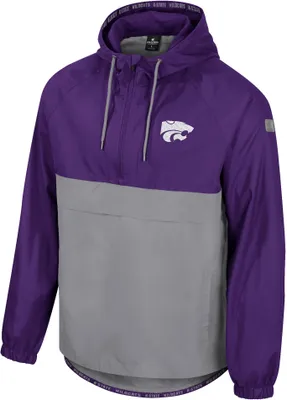 Colosseum Men's Kansas State Wildcats Purple 1/2 Zip Anorak Jacket