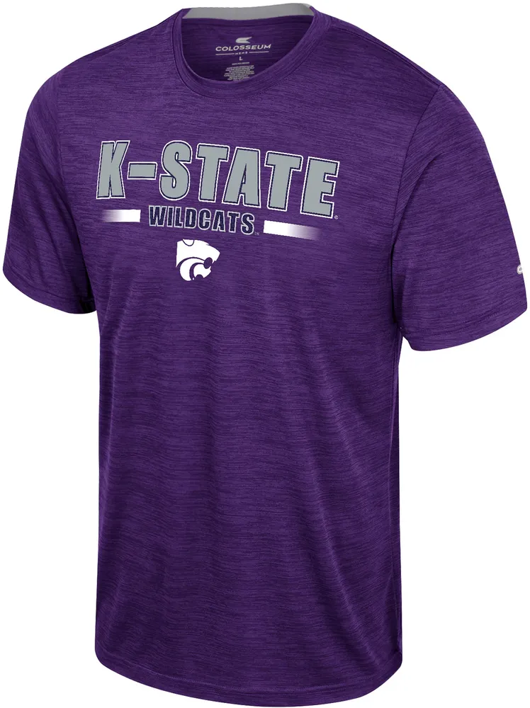 Colosseum Men's Kansas State Wildcats Purple Wright T-Shirt