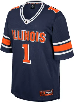 Colosseum Men's Illinois Fighting Illini Blue Football Jersey